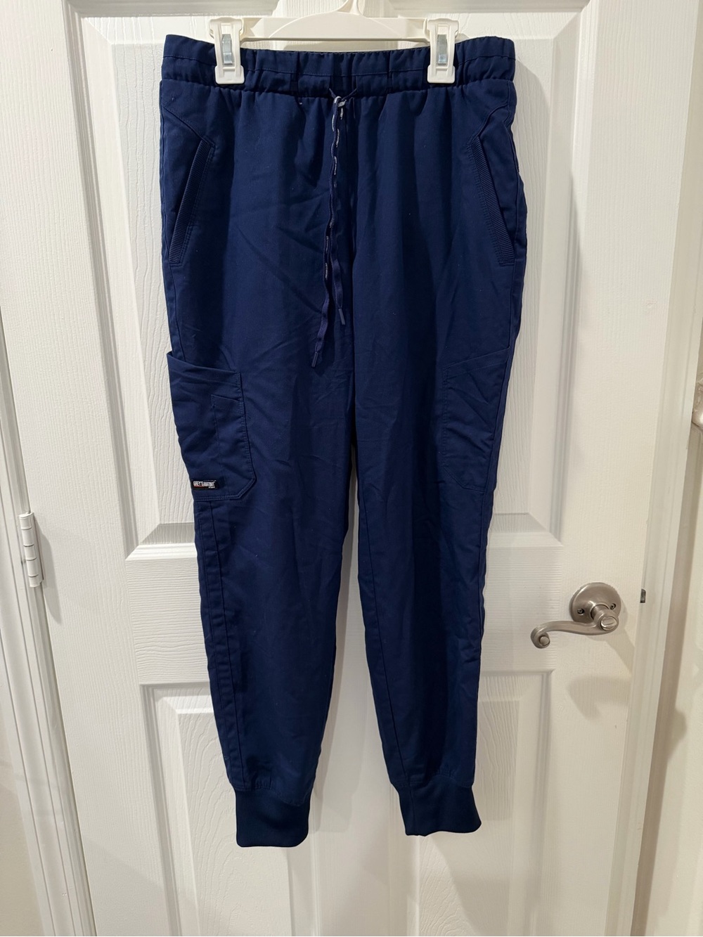 Grey's Anatomy Navy woman’s Jogger Scrub Pants with Utility Pocket